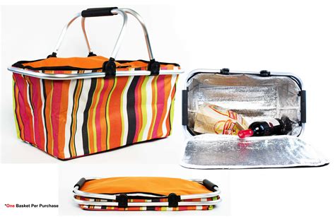 electric picnic cooler box|large insulated picnic basket.